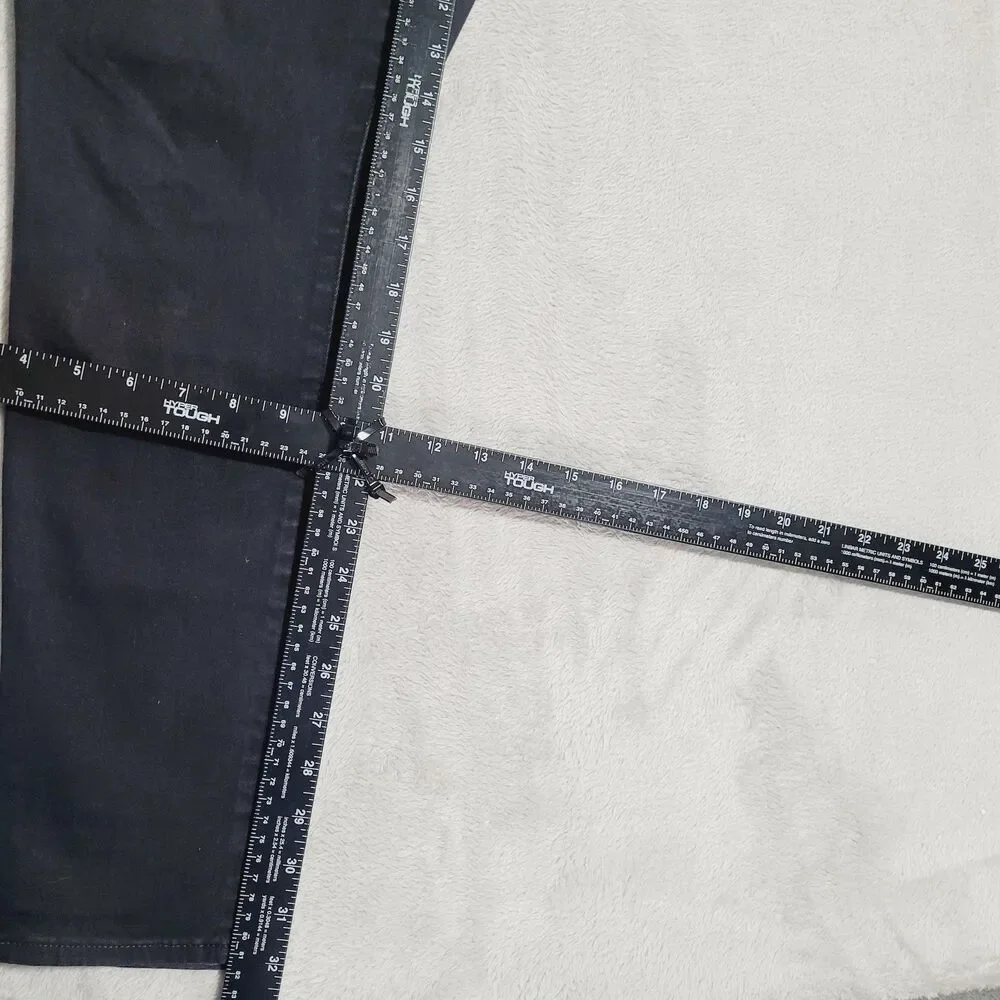 Levi's 711 Skinny Jeans Womens 16W Black Dark Wash Mid Rise Stretch Denim - Picture 10 of 16